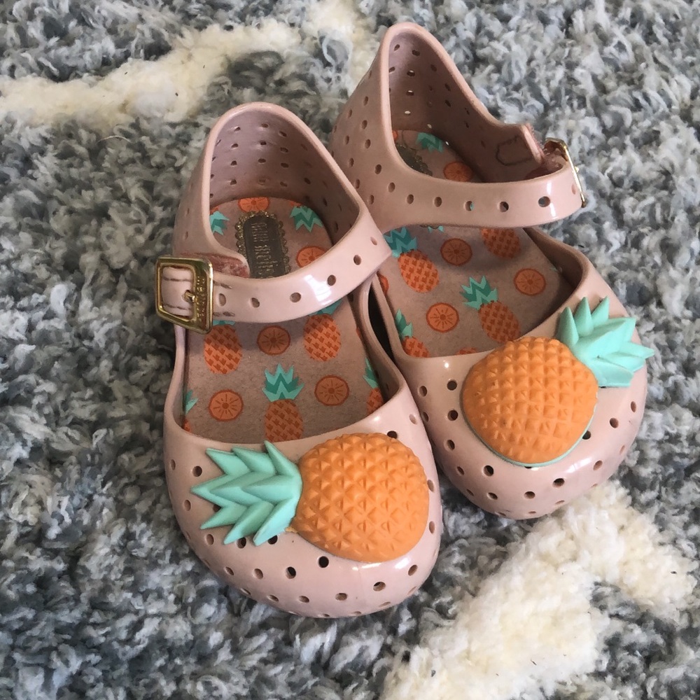 Mini Melissa pineapple baby girl jelly sandals